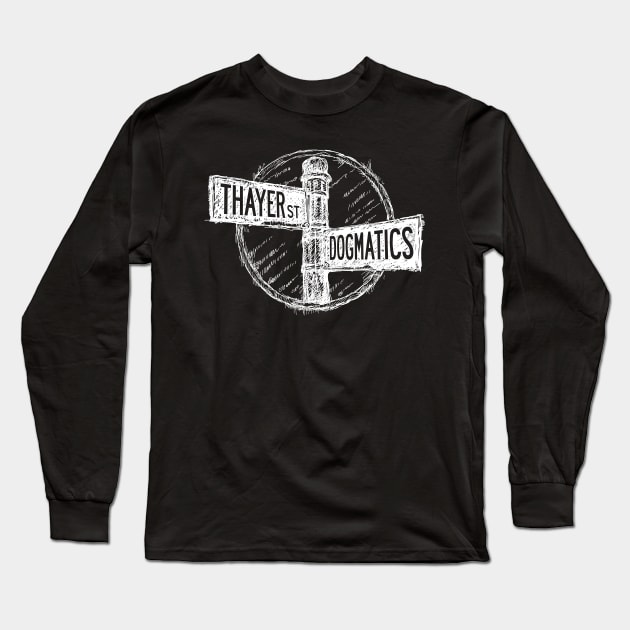 Thayer St. (white) Long Sleeve T-Shirt by thedogmatics